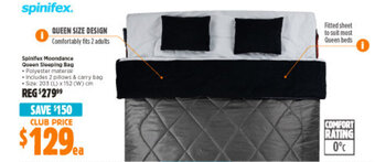 Anaconda Spinifex Moondance Queen Sleeping Bag offer