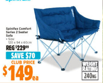 Anaconda Spinifex Comfort Series 2 Seater Sofa offer
