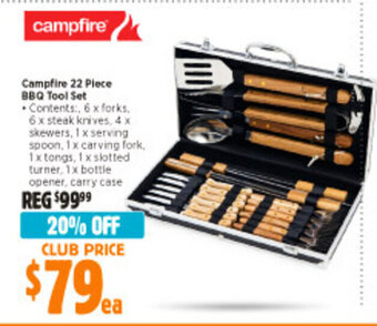 Anaconda Campfire 22 Piece BBQ Tool Set offer