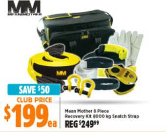 Mean Mother 8 Piece Recovery Kit 8000 kg Snatch Strap