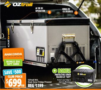 Anaconda OZtrall 80L Dual Zone Fridge/Freezer offer