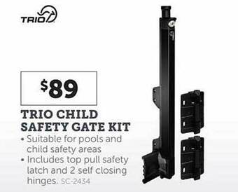 Trio child safety gate kit