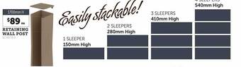Stratco Retaining wall post offer