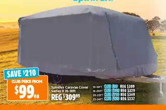 Spinifex Caravan Cover Series II 16-18ft