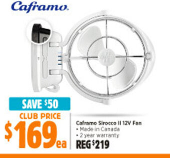 Caframo Sirocco II 12V Fan