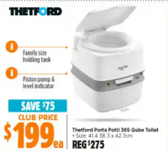 Anaconda Thetford Porta Potti 365 Qube Toilet offer