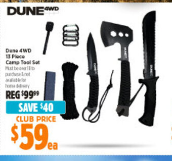 Anaconda Dune 4WD 13 Piece Camp Tool Set offer