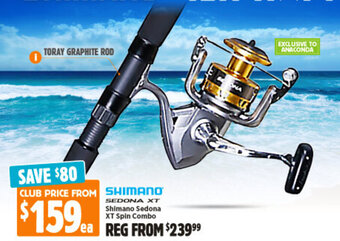 Anaconda Shimano Sedona XT Spin Combo offer