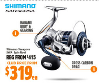 Anaconda Shimano Saragosa SWA Spin Reel offer
