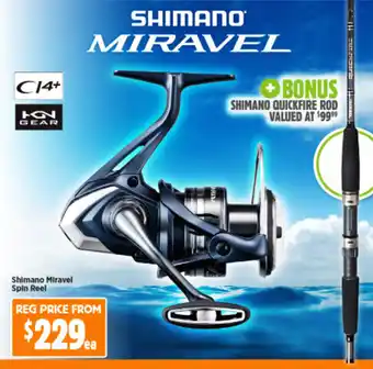 Anaconda Shimano Miravel Spin Reel offer