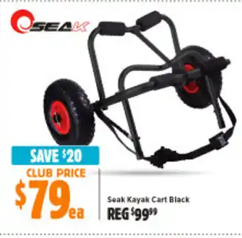 Seak Kayak Cart Black
