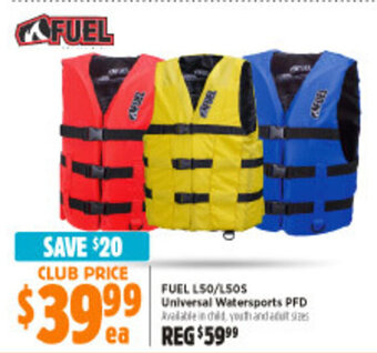 Anaconda Fuel L50/L50S Universal Watersports PFD offer