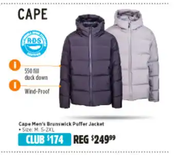 Anaconda Cape Men's Brunwick Puffer Jacket offer