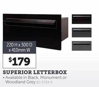 Stratco Superior letterbox offer