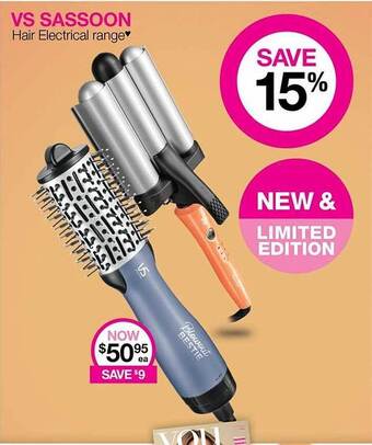 Priceline Vs sassoon hair electrical range offer