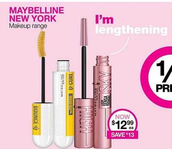 Priceline Maybelline new york makeup range offer