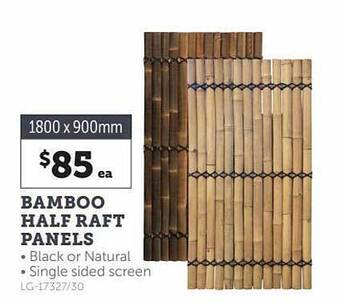 Stratco Bamboo half raft panels offer