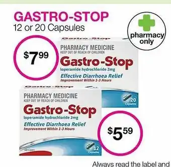 Priceline Gastro-stop offer