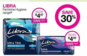 Priceline Libra feminine hygiene range offer