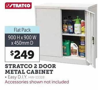 Stratco Stratco 2 door metal cabinet offer