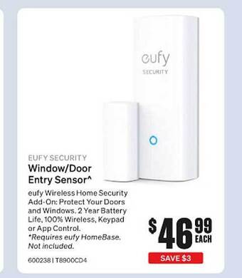 SuperCheap Auto Eufy security window door entry sensor offer