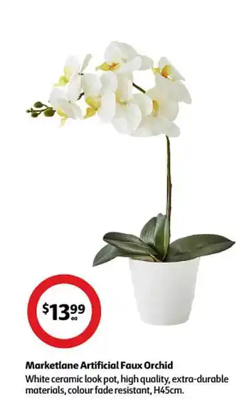 Coles Marketlane artificial faux orchid offer