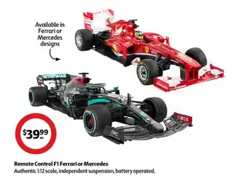 Coles Remote control f1 ferrari or mercedes offer