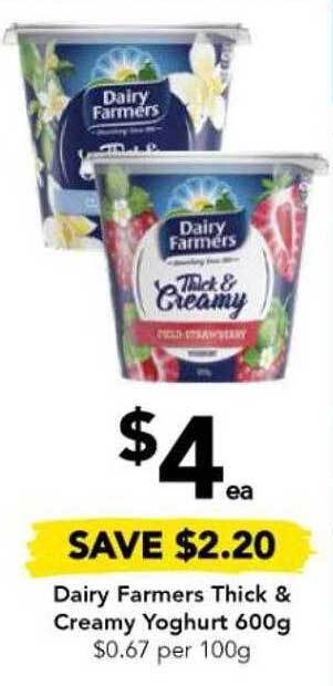Drakes Dairy farmers thick & creamy yoghurt offer