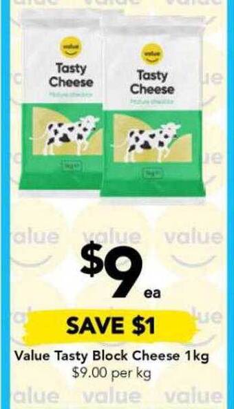 Value tasty block cheese