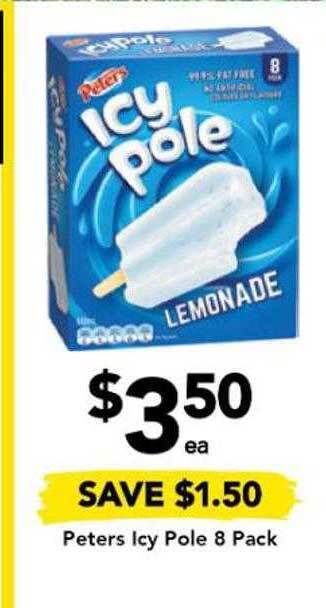 Drakes Peters icy pole 8 pack offer