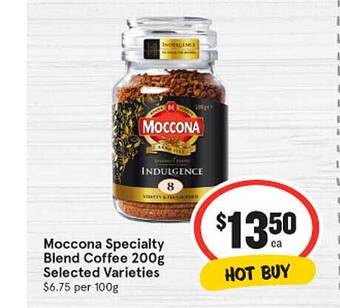 IGA Moccona specialty blend coffee offer