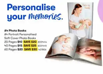 BIG W A4 Photo Books 20 Pages offer