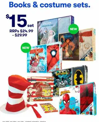 BIG W Books & Costume Sets offer