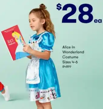 Alice In Wonderland Sizes 4-6