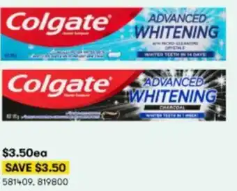 BIG W Colgate Advanced Whitening offer
