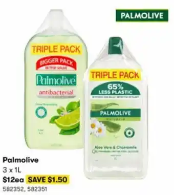 BIG W Palmolive 3x1L offer