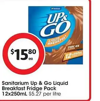 Sanitarium up & go liquid breakfast fridge pack