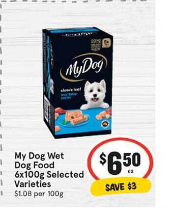 IGA My dog wet dog food offer