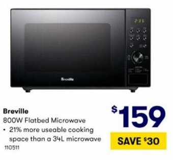 BIG W Breville 800W Flatbed Microwave offer