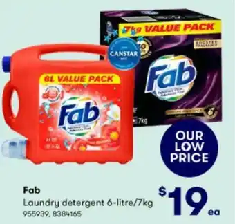 Fab Laundry Detergent 6L-7kg