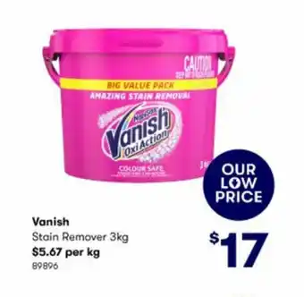 BIG W Vanish Stain Remover 3kg offer