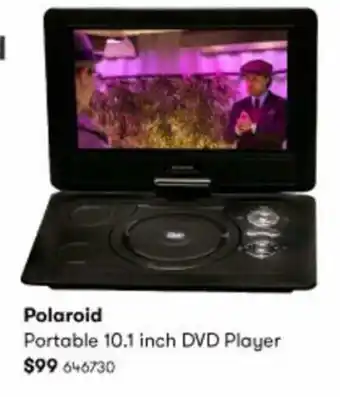 Polaroid Portable 10.1 inch DVD Player