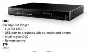 BIG W EKO Blu-ray Disc Player offer
