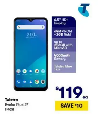 BIG W Telstra Evoke Plus 2+ offer