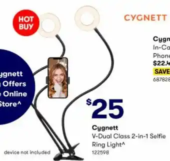 BIG W Cygnett V-Dual Class 2-in-1 Selfie Ring Light^ offer