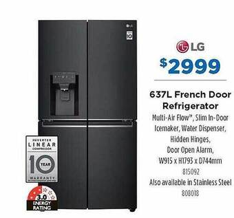 Betta Lg 637l french door refrigerator offer