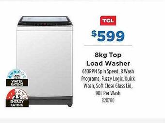 Betta Tcl 8kg top load washer offer
