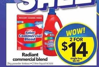 Cheap as Chips Radiant commercial blend offer
