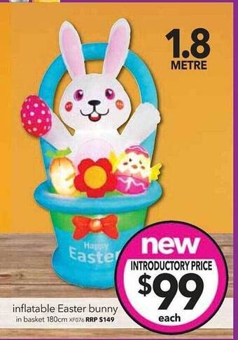 Cheap as Chips Inflatable easter bunny offer