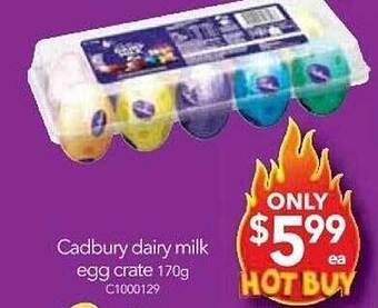 Cheap as Chips Cadbury dairy milk egg crate offer